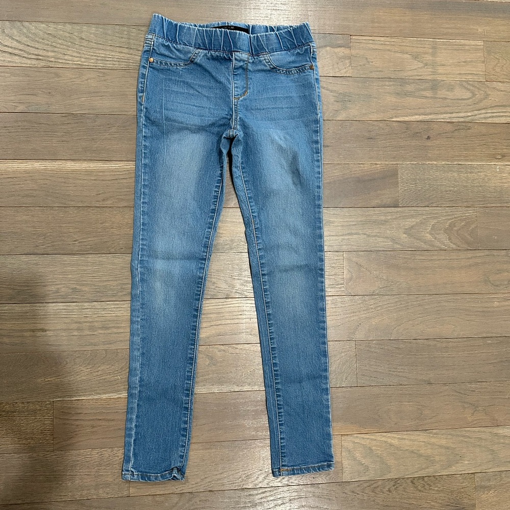 Girls Blue Denim Jeggings - Comfortable Stretch Kids Bottoms